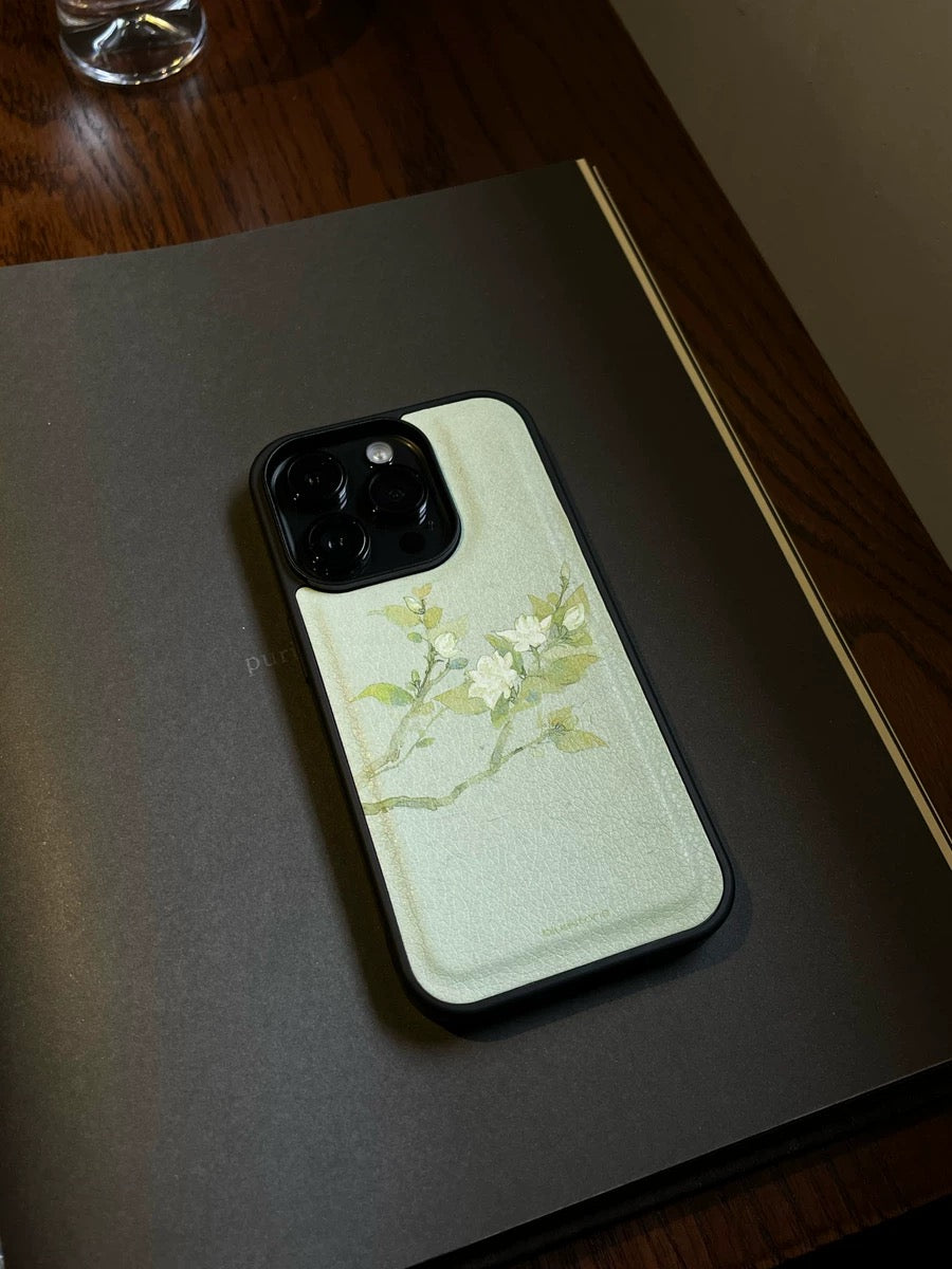 iPhone Case Vegan Leather Gardenia
