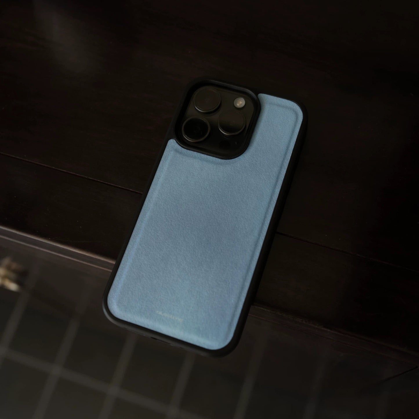 iPhone Vegan Leather Light Blue