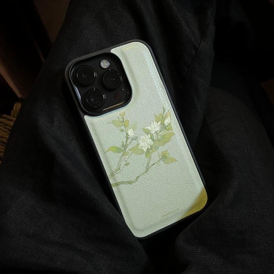 iPhone Case Vegan Leather Gardenia