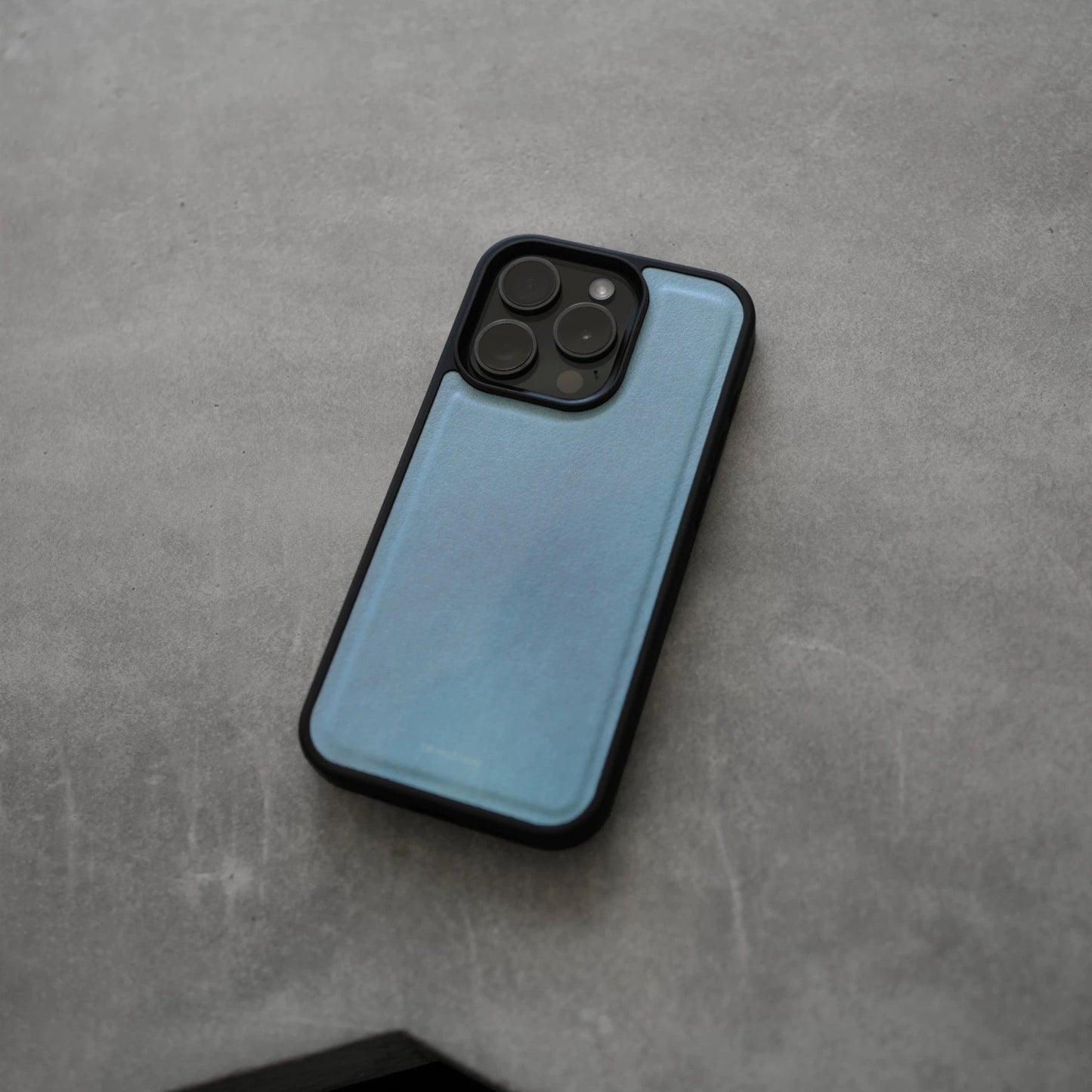 iPhone Vegan Leather Light Blue