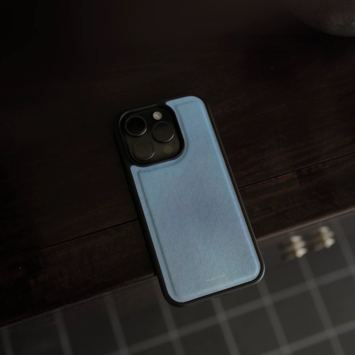 iPhone Vegan Leather Light Blue