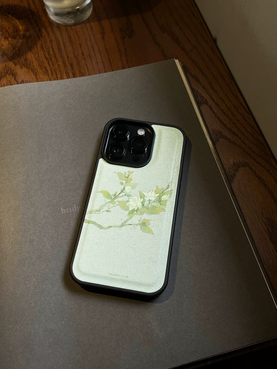 iPhone Case Vegan Leather Gardenia