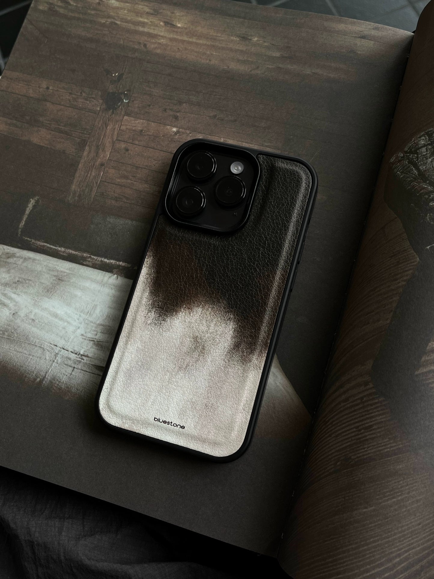 iPhone Case Vegan Leather Chocolate and Milk Color