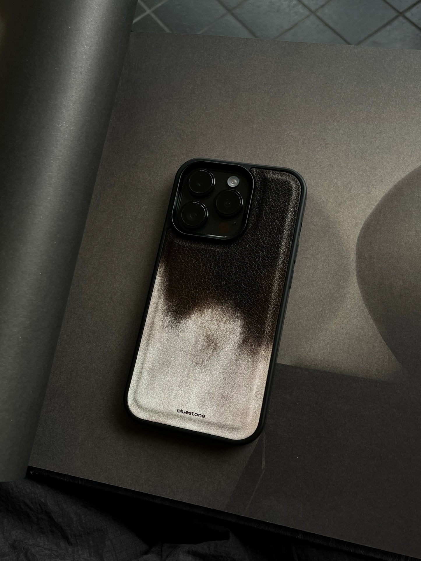 iPhone Case Vegan Leather Chocolate and Milk Color