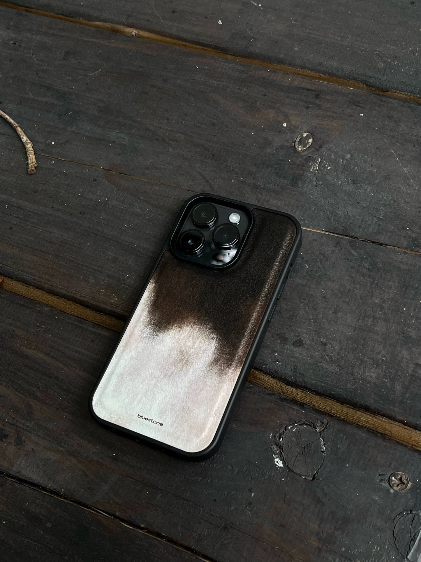 iPhone Case Vegan Leather Chocolate and Milk Color