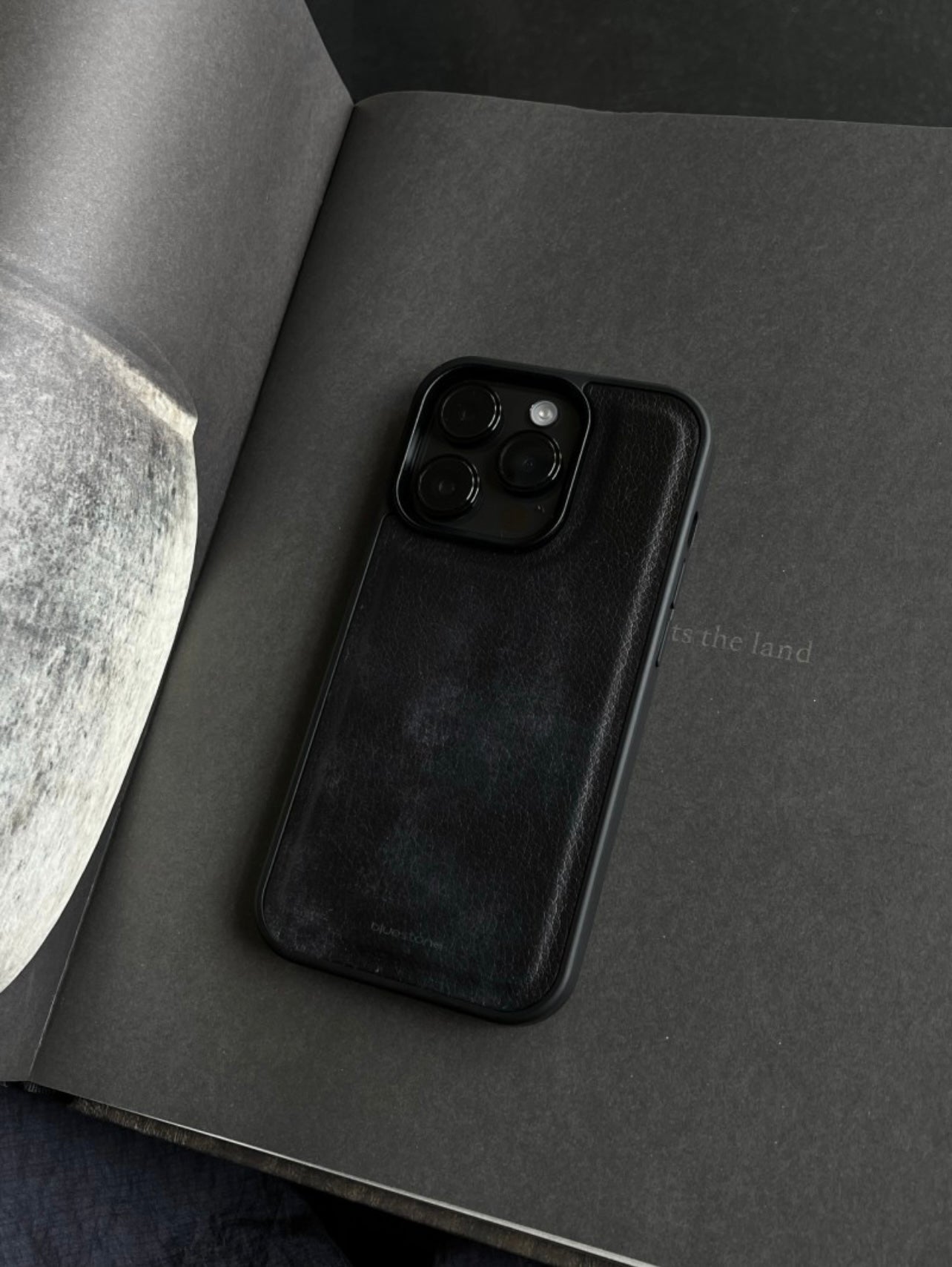 IPhone Case Vegan Leather Style Black