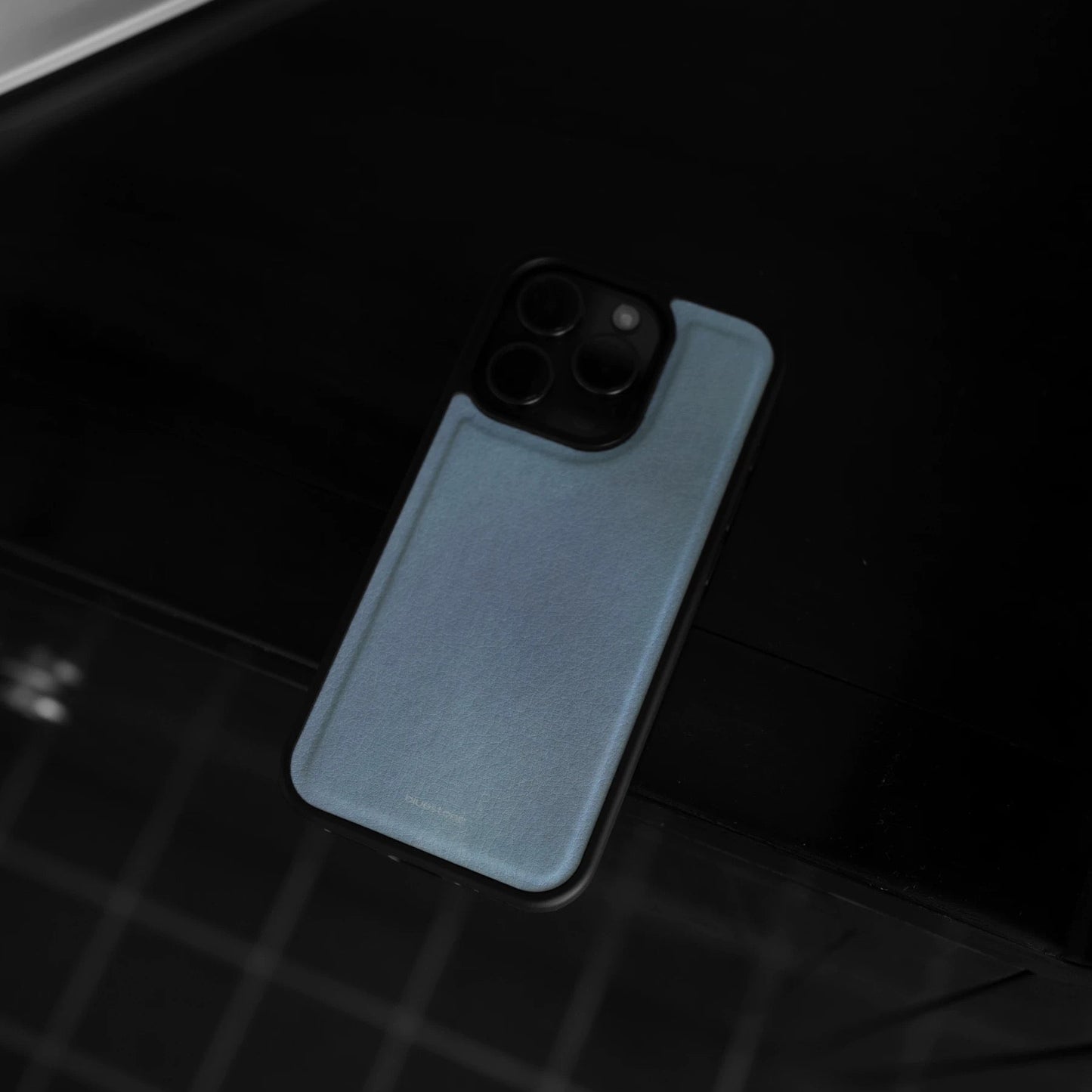 IPhone Case Vegan Leather Light Blue