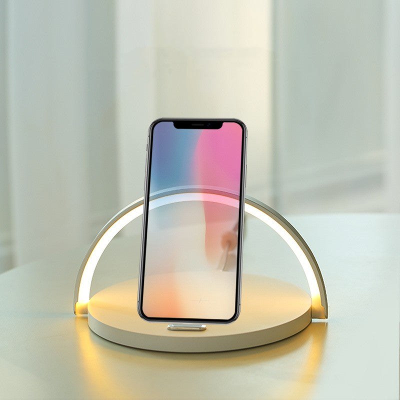 Wireless Charger with Night Light and Phone Stand
