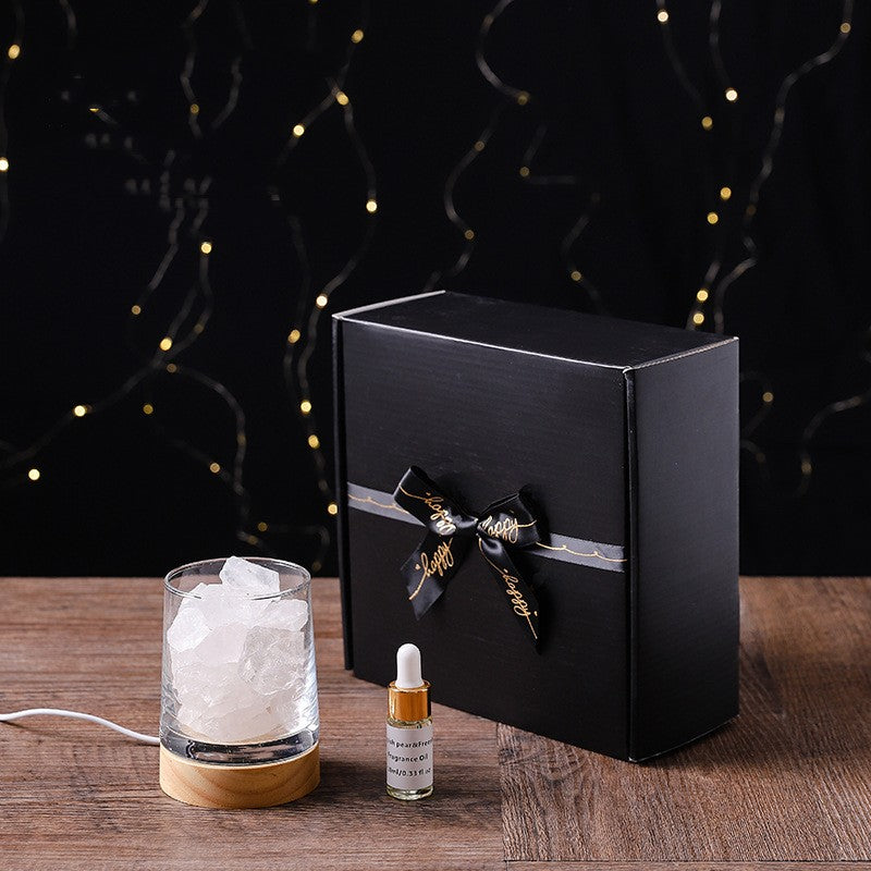 USB Natural Himalayan Salt Lamp Led Lamp Novelty Lighting Aroma Oil Diffuser