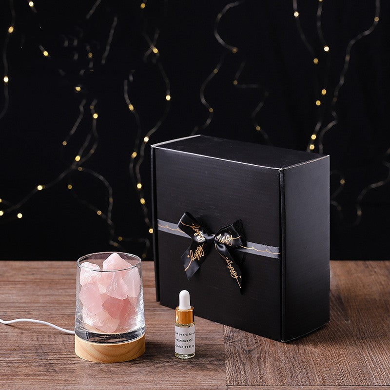 USB Natural Himalayan Salt Lamp Led Lamp Novelty Lighting Aroma Oil Diffuser
