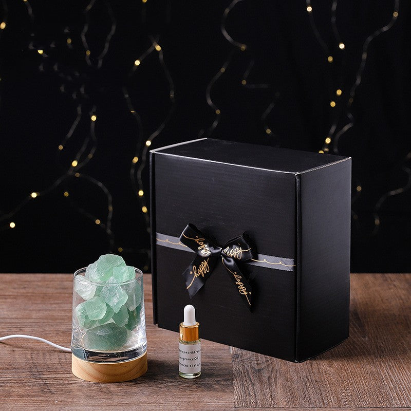 USB Natural Himalayan Salt Lamp Led Lamp Novelty Lighting Aroma Oil Diffuser