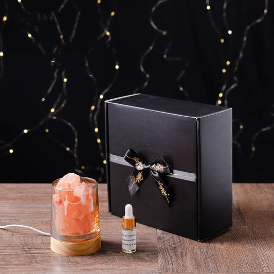 USB Natural Himalayan Salt Lamp Led Lamp Novelty Lighting Aroma Oil Diffuser