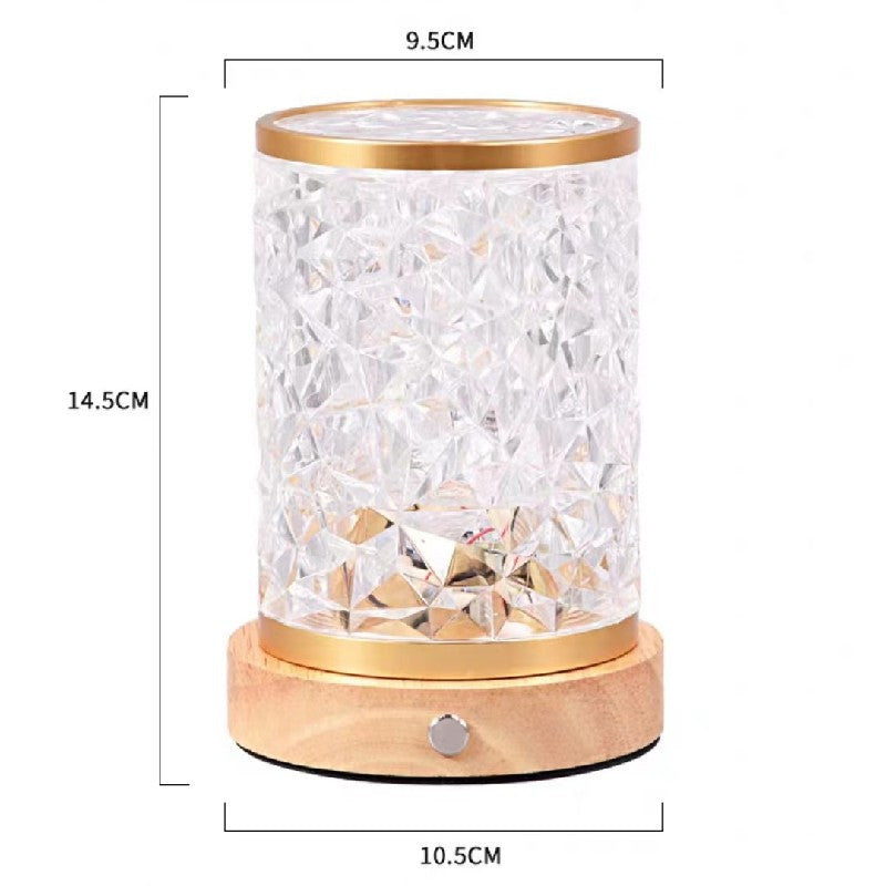 LED Floating Water Lamp Rechargeable Table Lamp Warm Light
