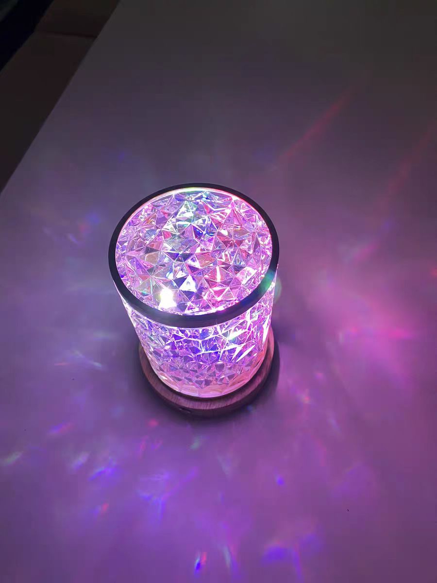 LED Floating Water Lamp Rechargeable Table Lamp Warm Light