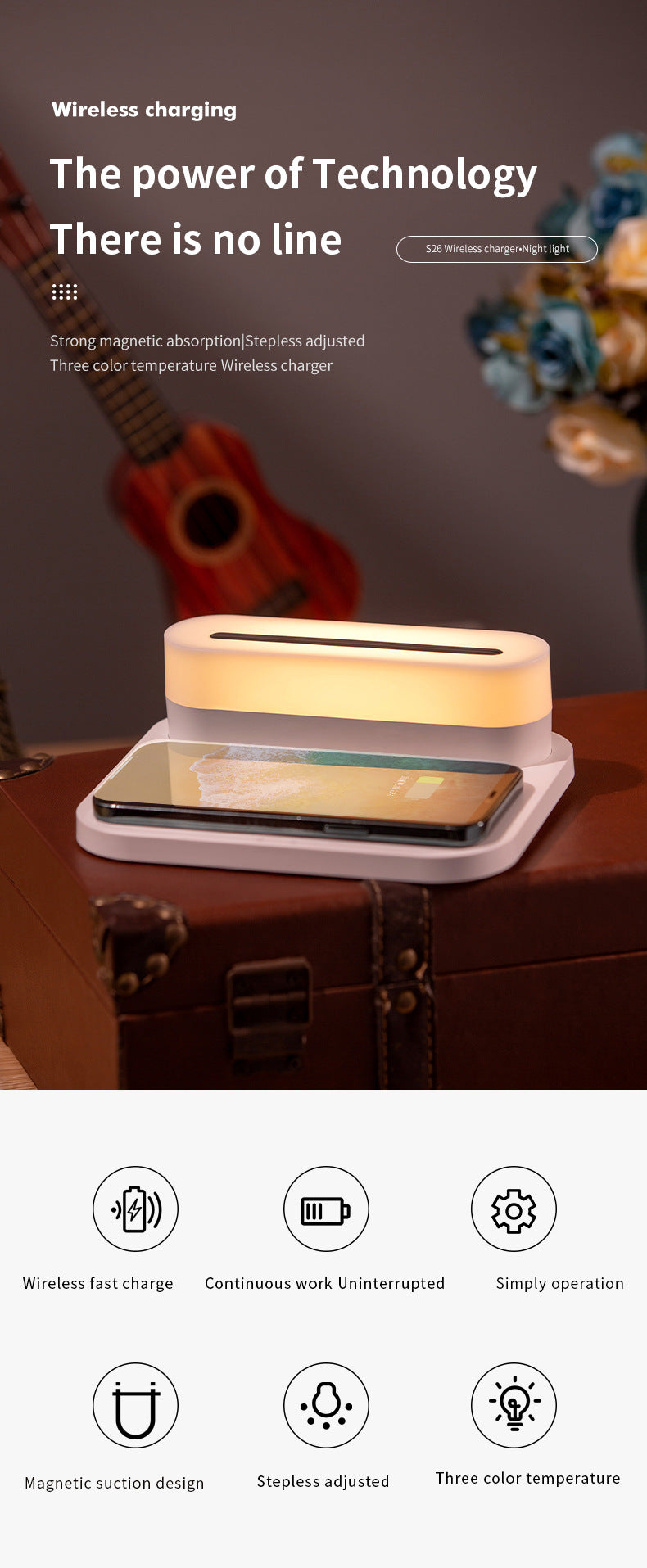 Wireless Charger with Night Light