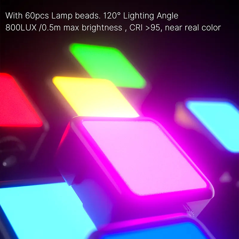 VIJIM Ulanzi VL49 and R66 RGB LED Video Light Camera Light Home Atmosphere Light