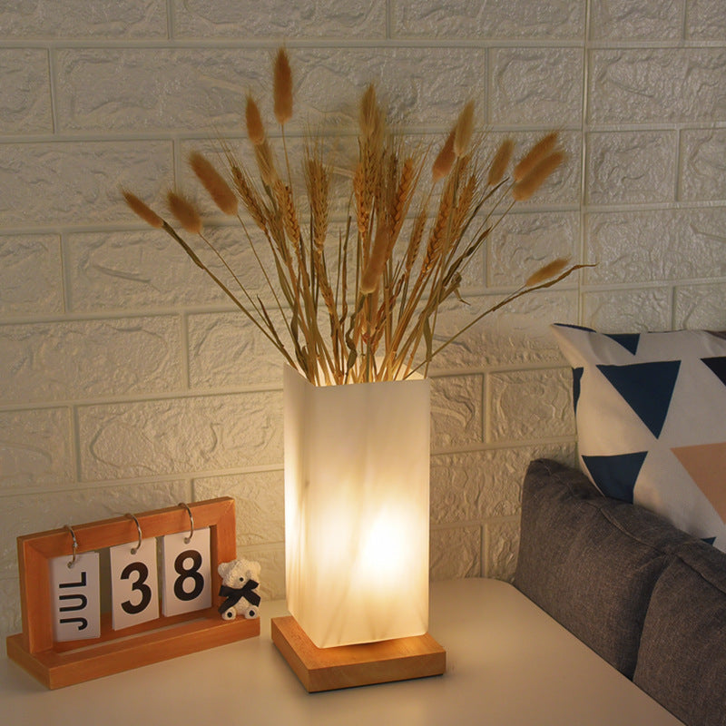 Wheat Ear Flowers Plant Pug in Lamp Home Decoration Light LED USB