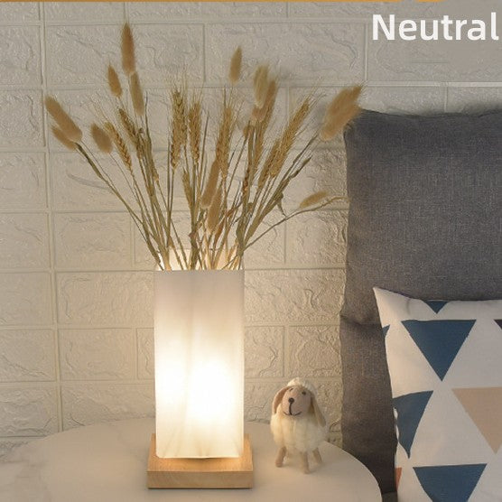 Wheat Ear Flowers Plant Pug in Lamp Home Decoration Light LED USB