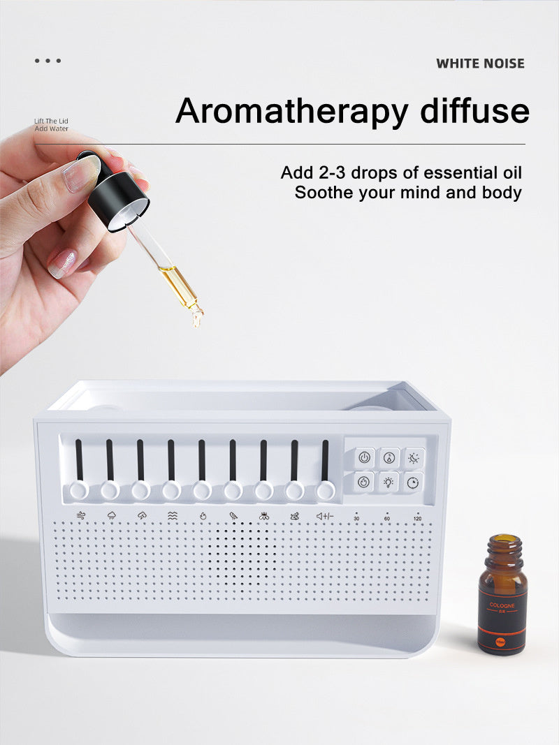 Aroma Aroma Essential Oil Diffuser and Humidifier with Night Light and White Noise Bluetooth Speaker