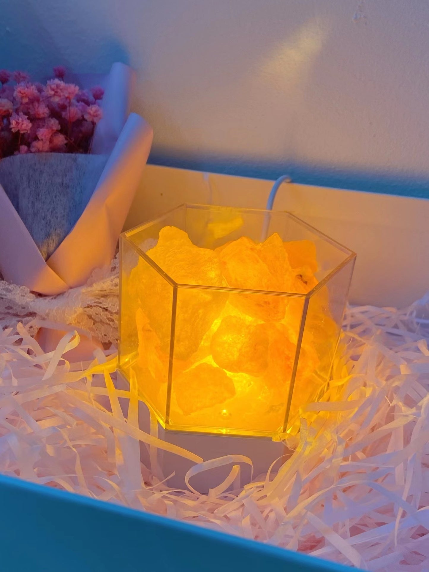 Salt Lamp with Adjustable Light Novelty Lamp