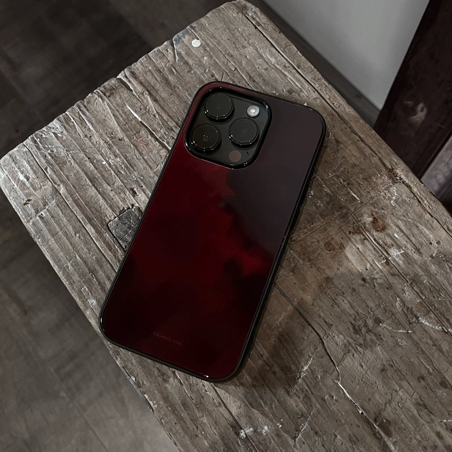 iPhone Case Dark Red Cloud Glaze