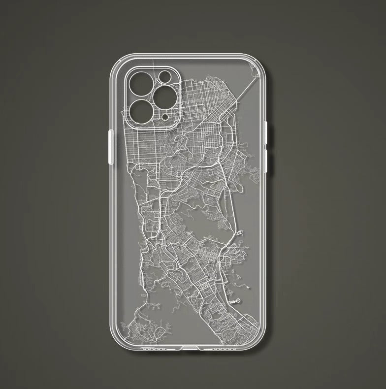 Ios Map Front Cover IPhone Case City Map Style – All the beautiful things