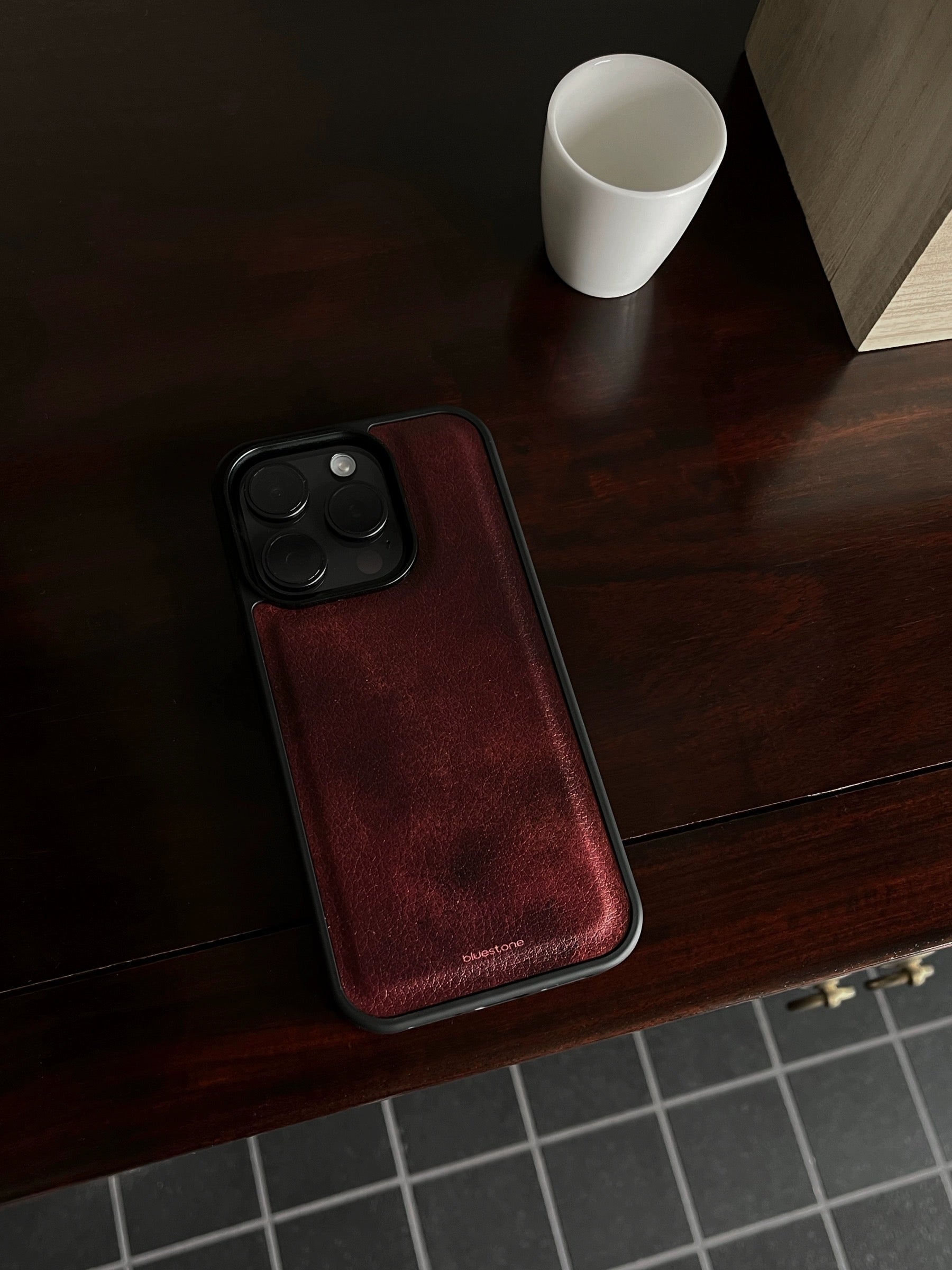 IPhone Faded Red Vegan Leather