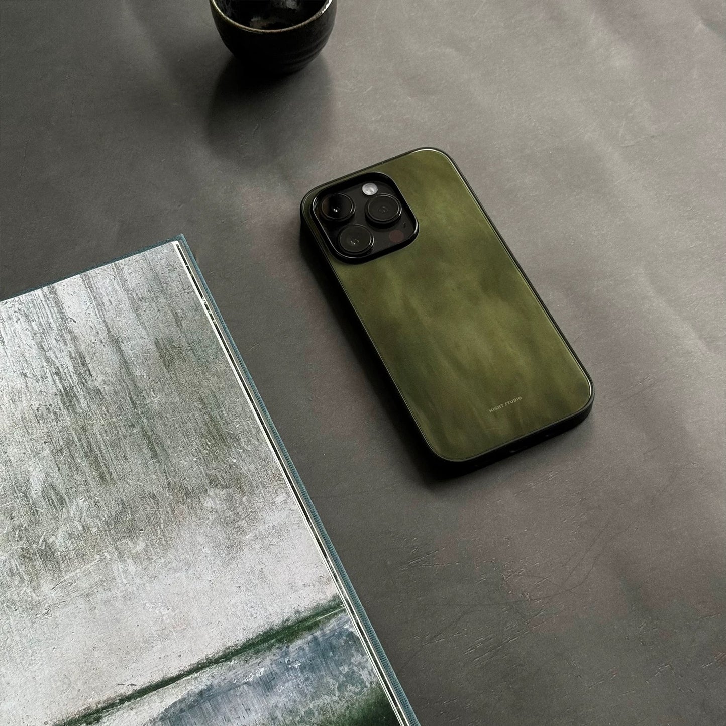 IPhone Case Green Wood Style