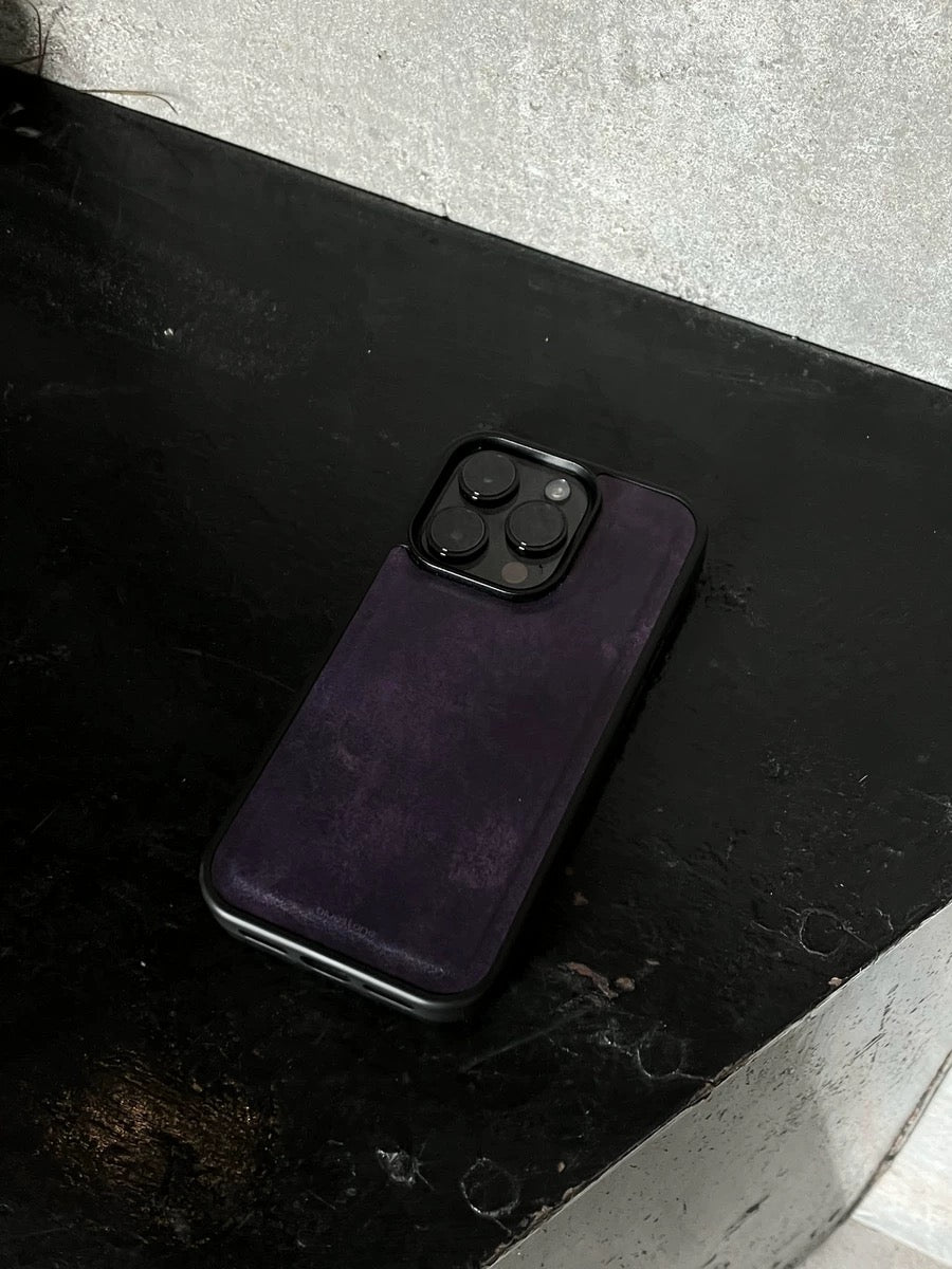 iPhone Case Vegan Leather Purple