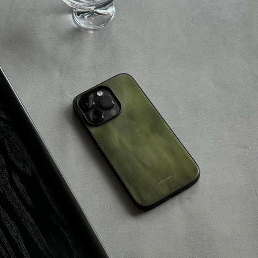 IPhone Case Green Wood Style