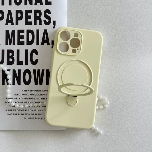 IPhone Case Silicone with 360 Degree Ring Stand
