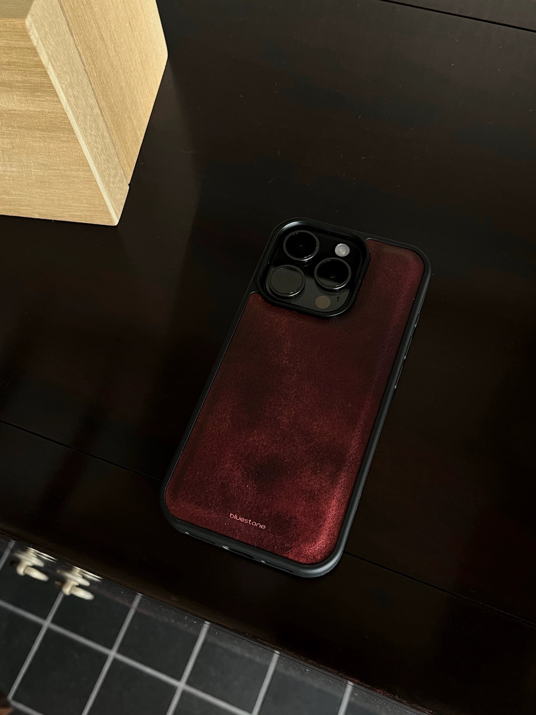 IPhone Faded Red Vegan Leather