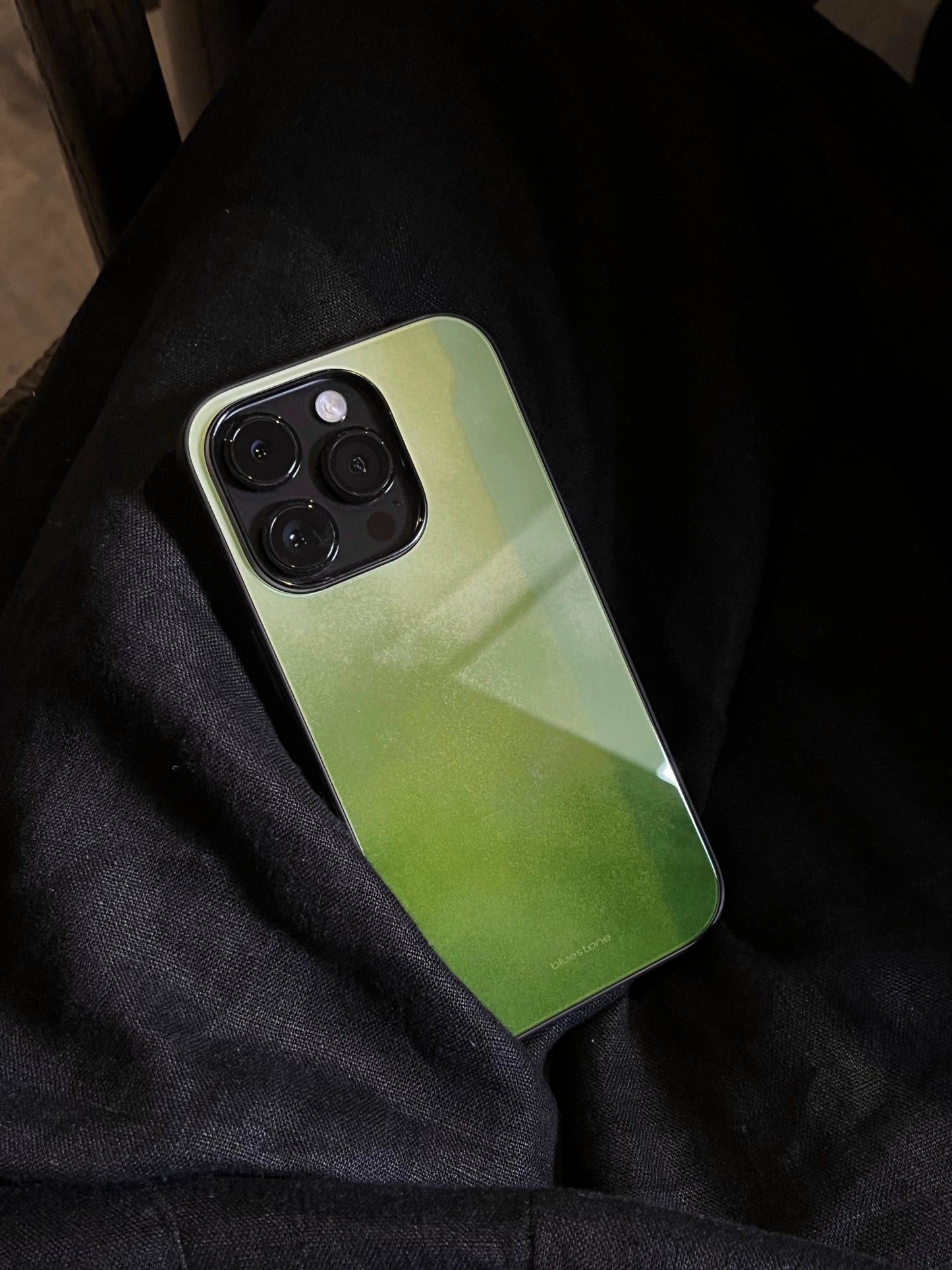 IPhone Case Green Plum Color Glaze Style