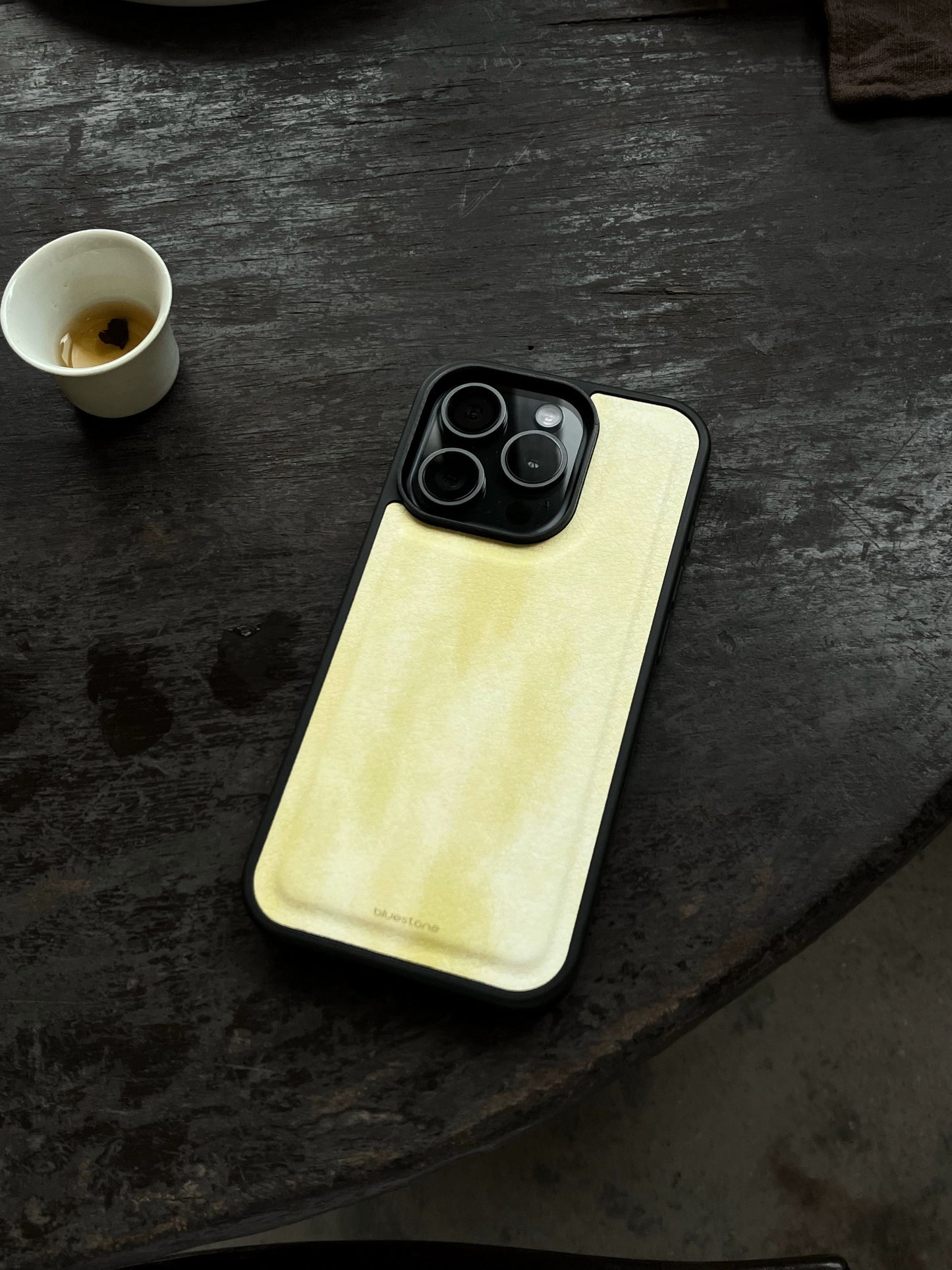 iPhone Case Yellow Vegan Leather