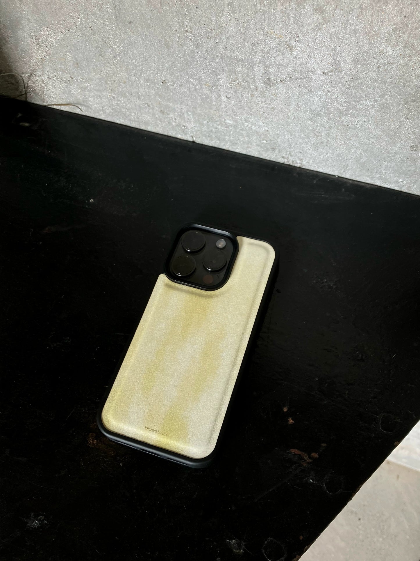 iPhone Case Yellow Vegan Leather