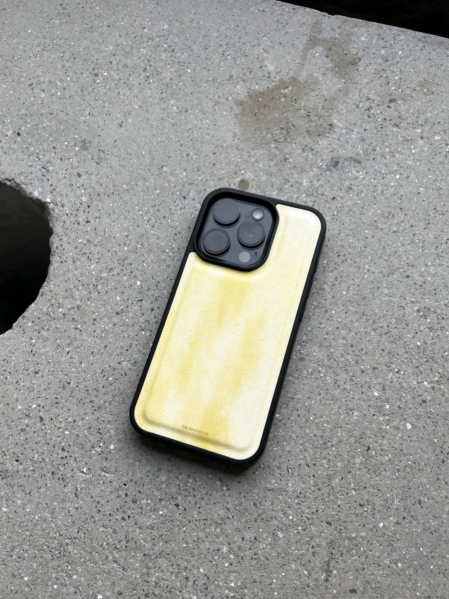 iPhone Case Yellow Vegan Leather