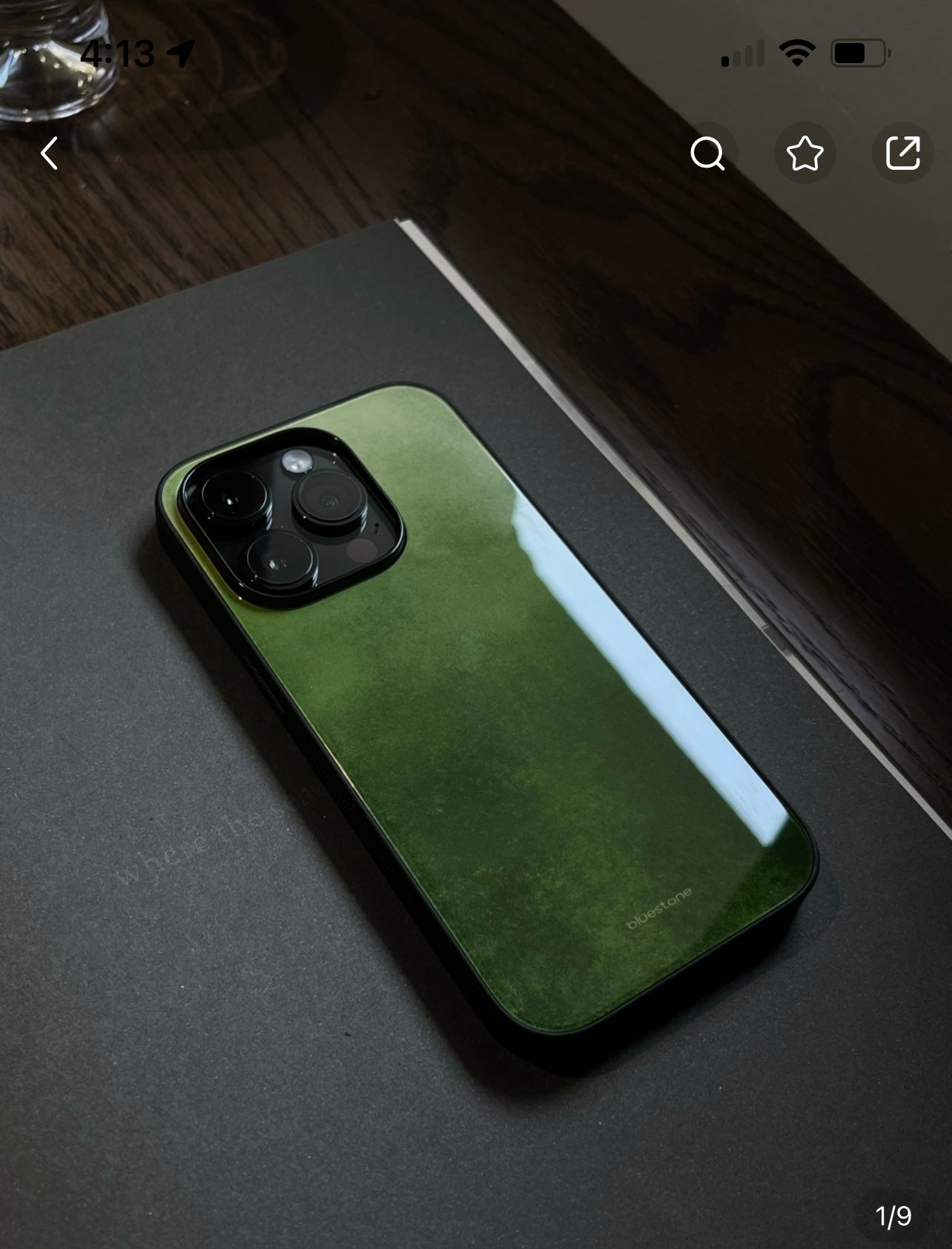 IPhone Case Green Glaze Style