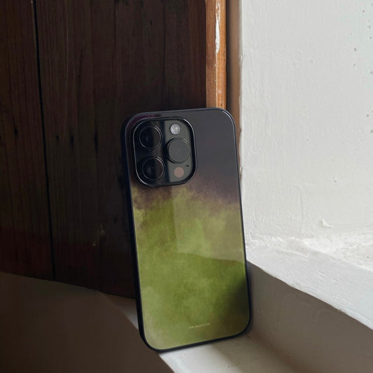 IPhone Case Green Plum Glaze Style