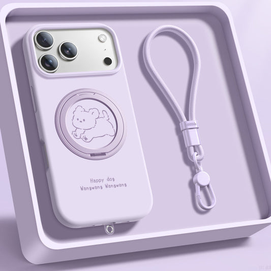 Running Rabbit IPhone Case with Stripe and Stand
