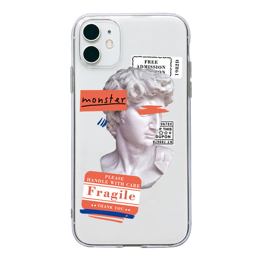 IPhone Case David Statue Style Transparent