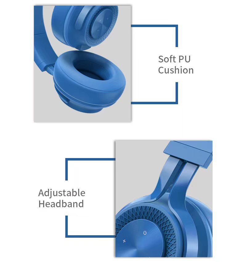 P1 Wireless Bluetooth Headphones with Mic for Female