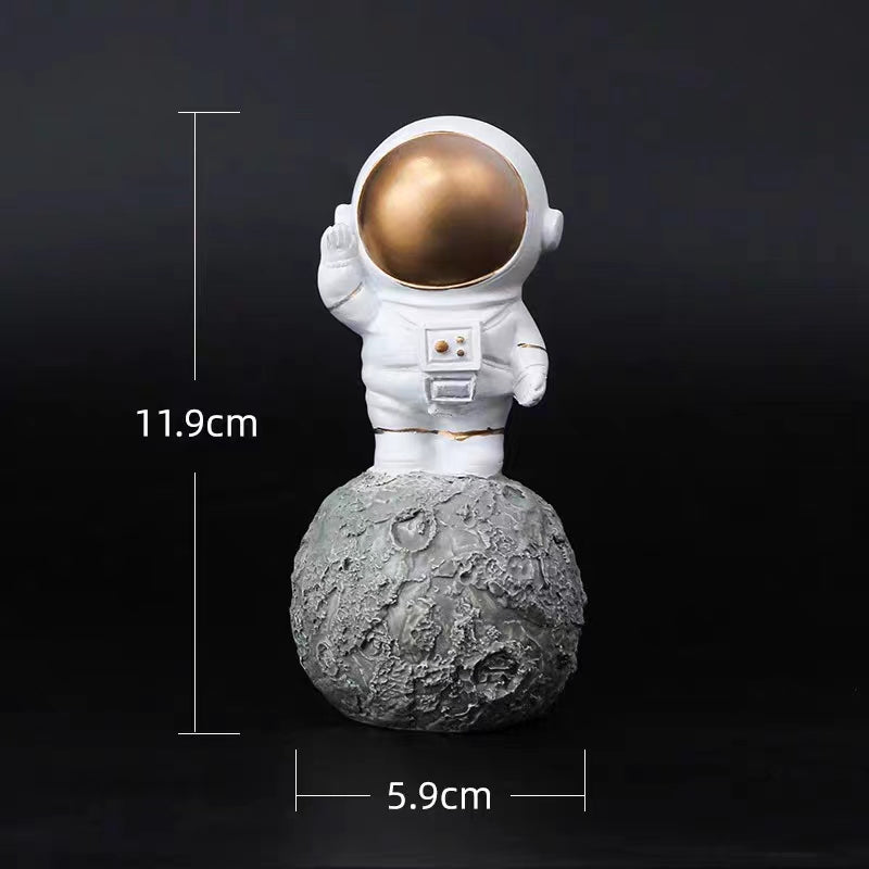 Little Astronaut with the Moon Garage Kit Figure