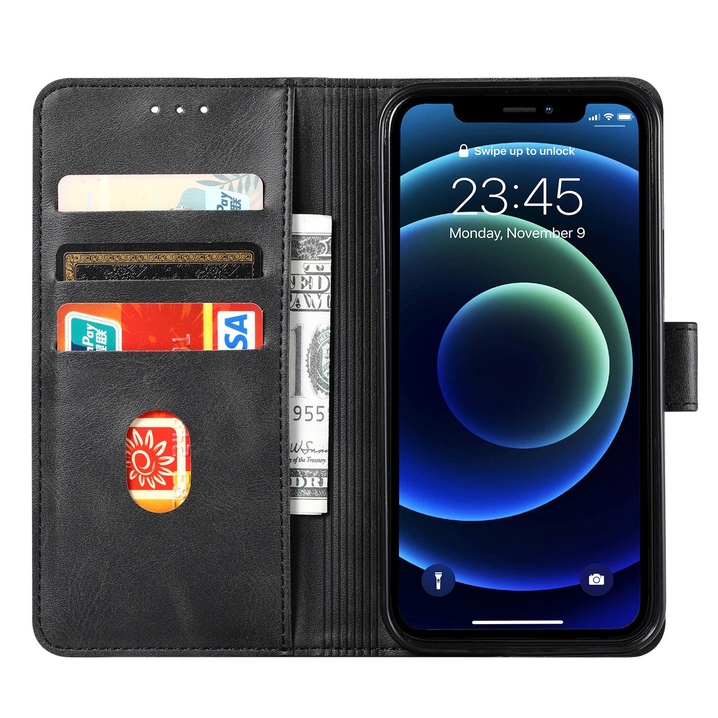 IPhone Wallet Case Black