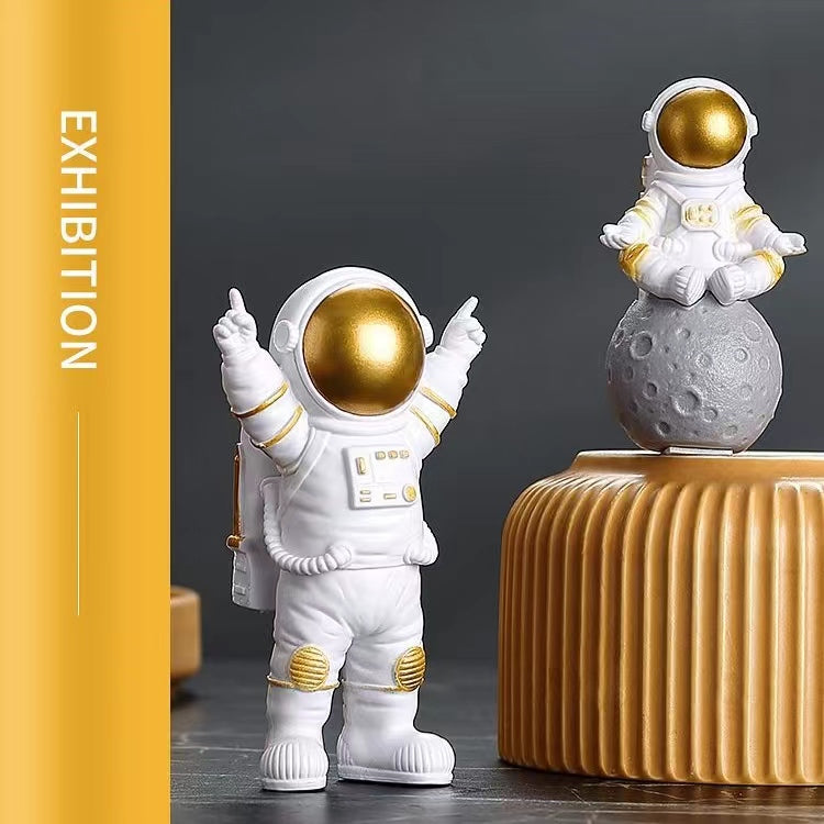 Little Astronaut with the Moon Garage Kit Figure