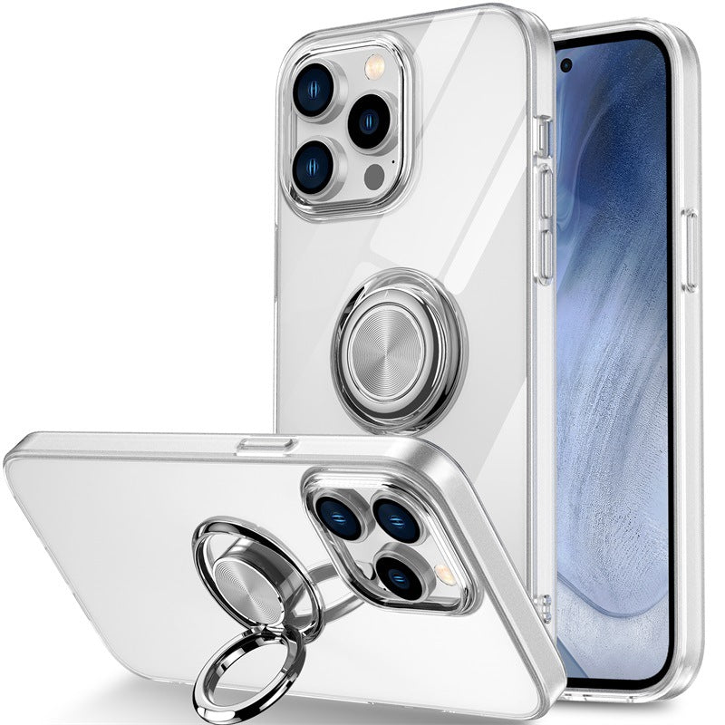 IPhone Case Transparent with Ring Strap