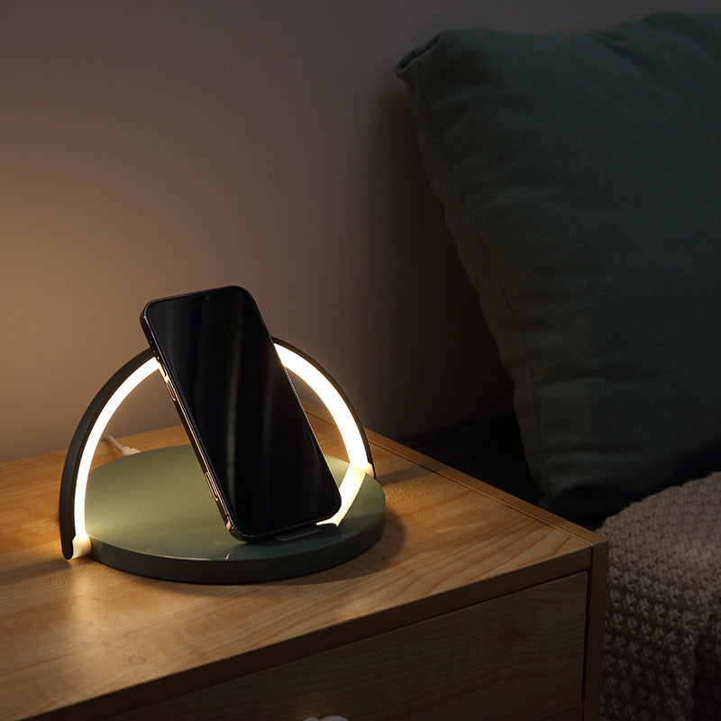 Wireless Charger with Night Light and Phone Stand