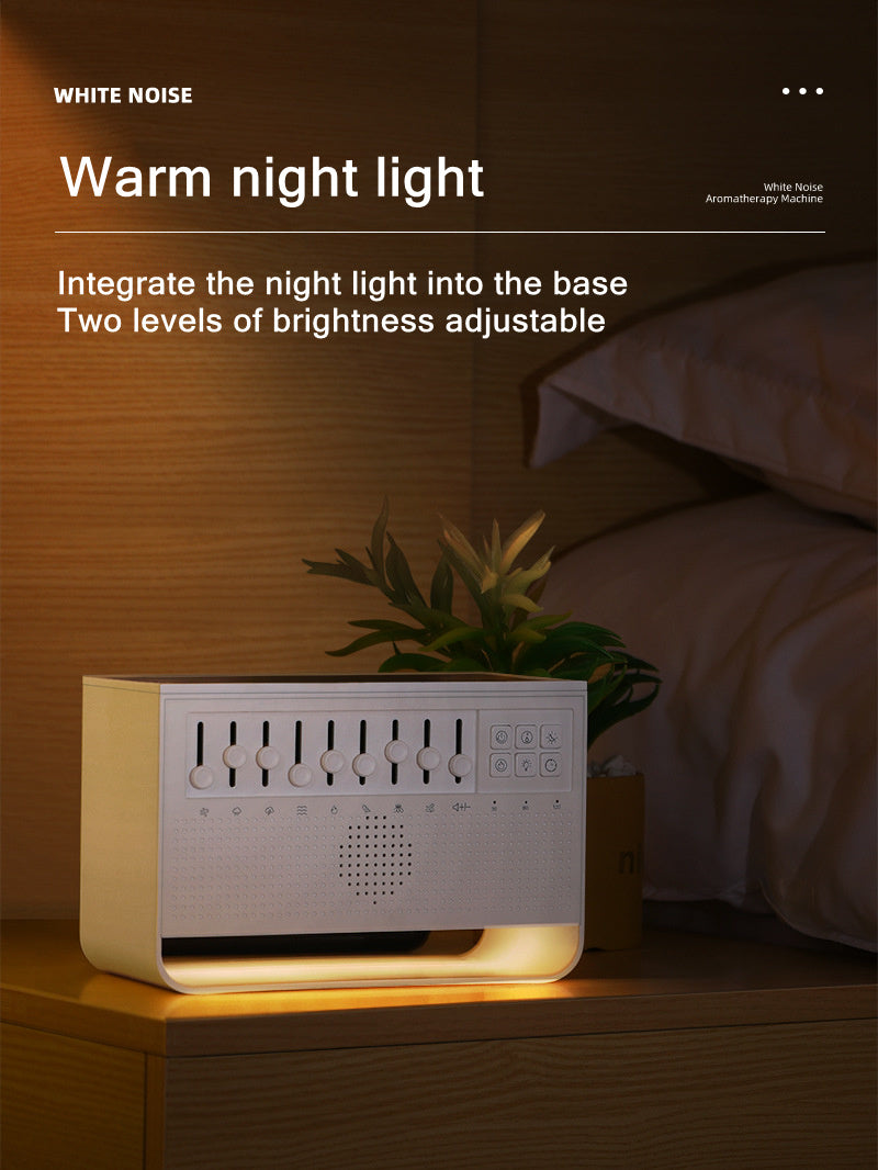 Aroma Aroma Essential Oil Diffuser and Humidifier with Night Light and White Noise Bluetooth Speaker
