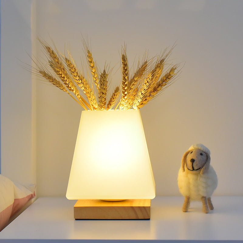 Wheat Ear Flowers Plant Pug in Lamp Home Decoration Light LED USB