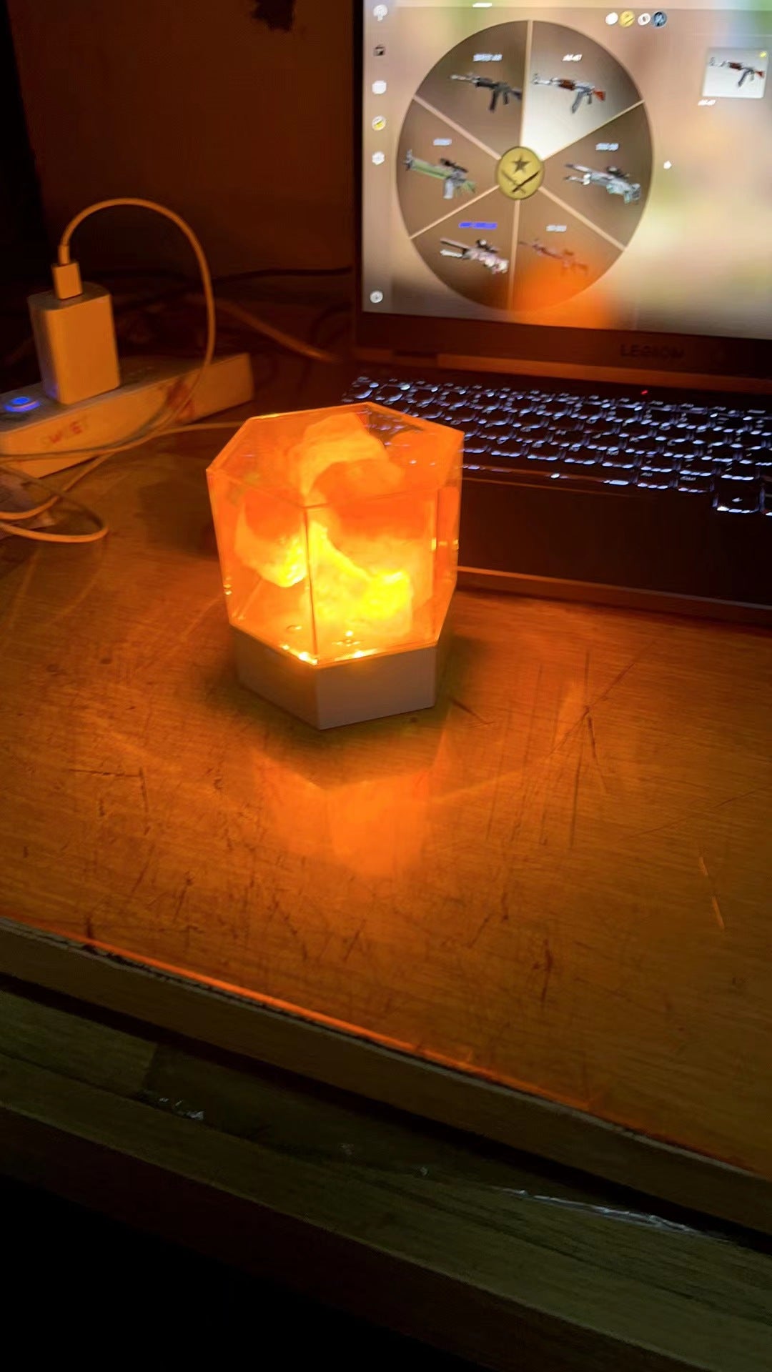 Salt Lamp with Adjustable Light Novelty Lamp